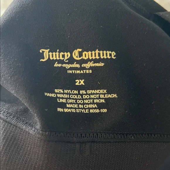 NWOT JUICY COUTURE  Black and Gray Bralette Set - Picture 4 of 9